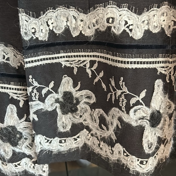 Zang Toi Blazer and Skirt Medium Wool/Charcoal Gray Blazer - Picture 8 of 16